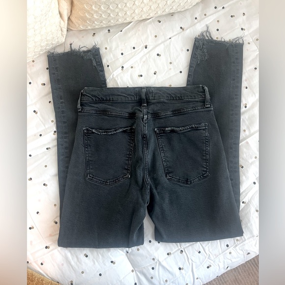 AGOLDE Feral Black Toni Mid Rise Raw Hem Straight Jeans - Size 26 - Picture 5 of 7